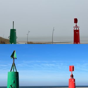 Seezeichen vor dem Geffah-Haus